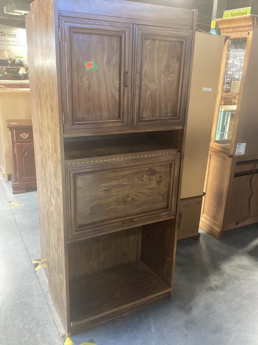 Large 3 Door Wood Storage Cabinet