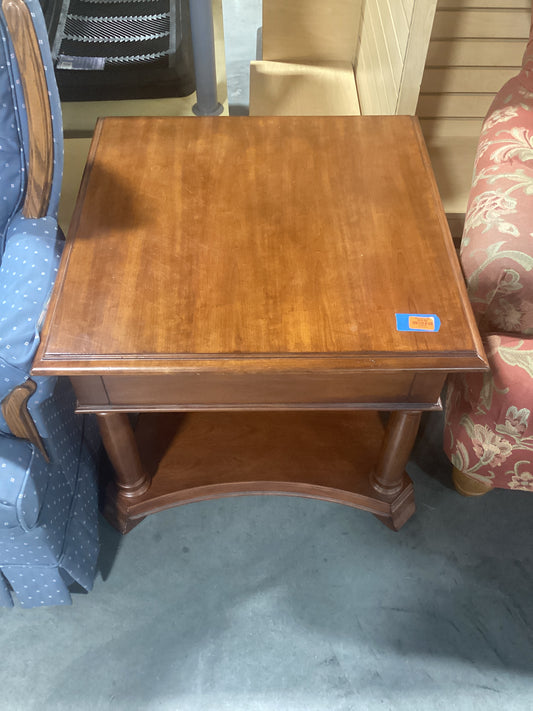 Mahogany Square Side Table