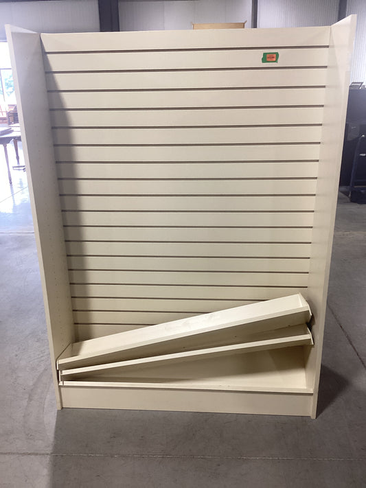 Tan Retail Shelving Unit