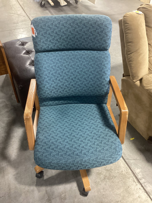 Blue Cushioned Chair