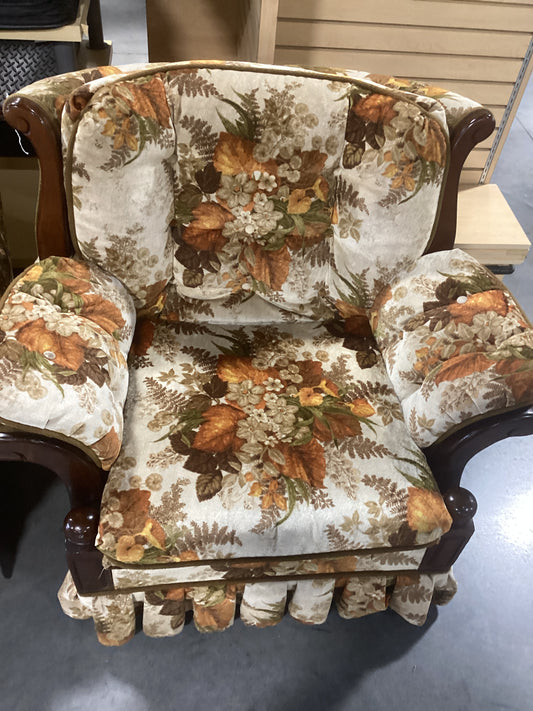 Autumn Patterned Living Room Chair