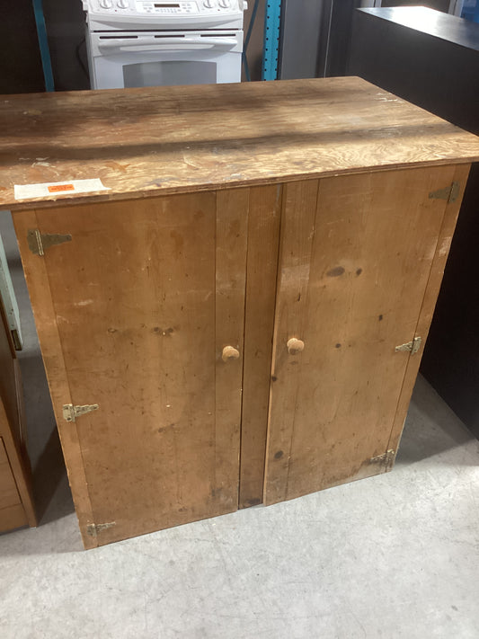 2 Door Wood Storage Cabinet