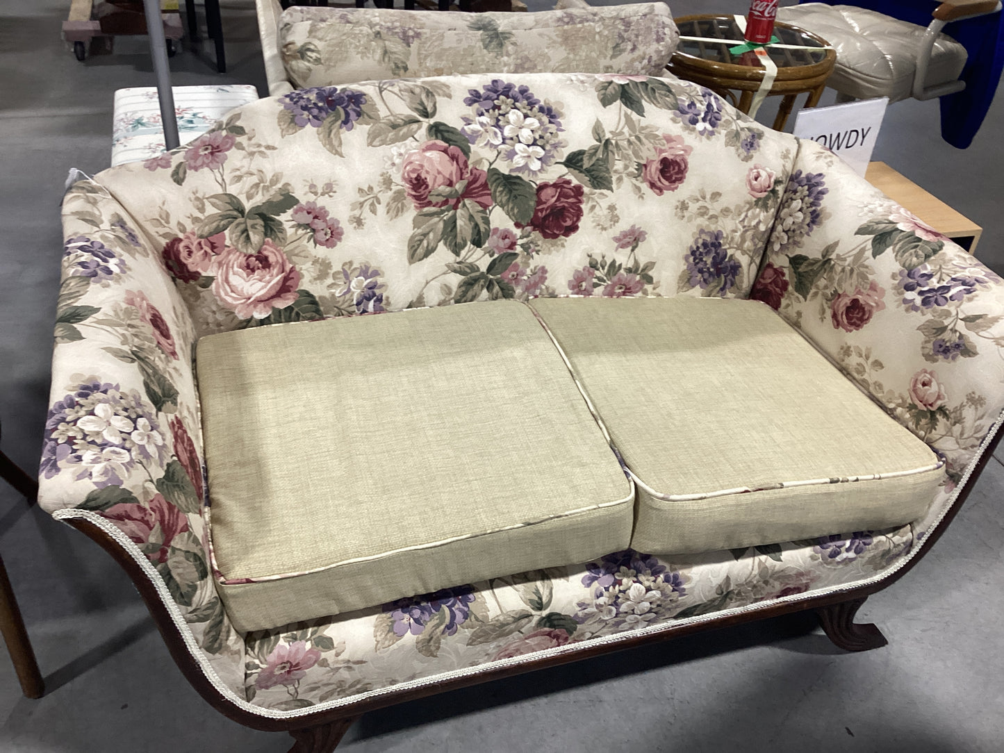 Small Floral Loveseat