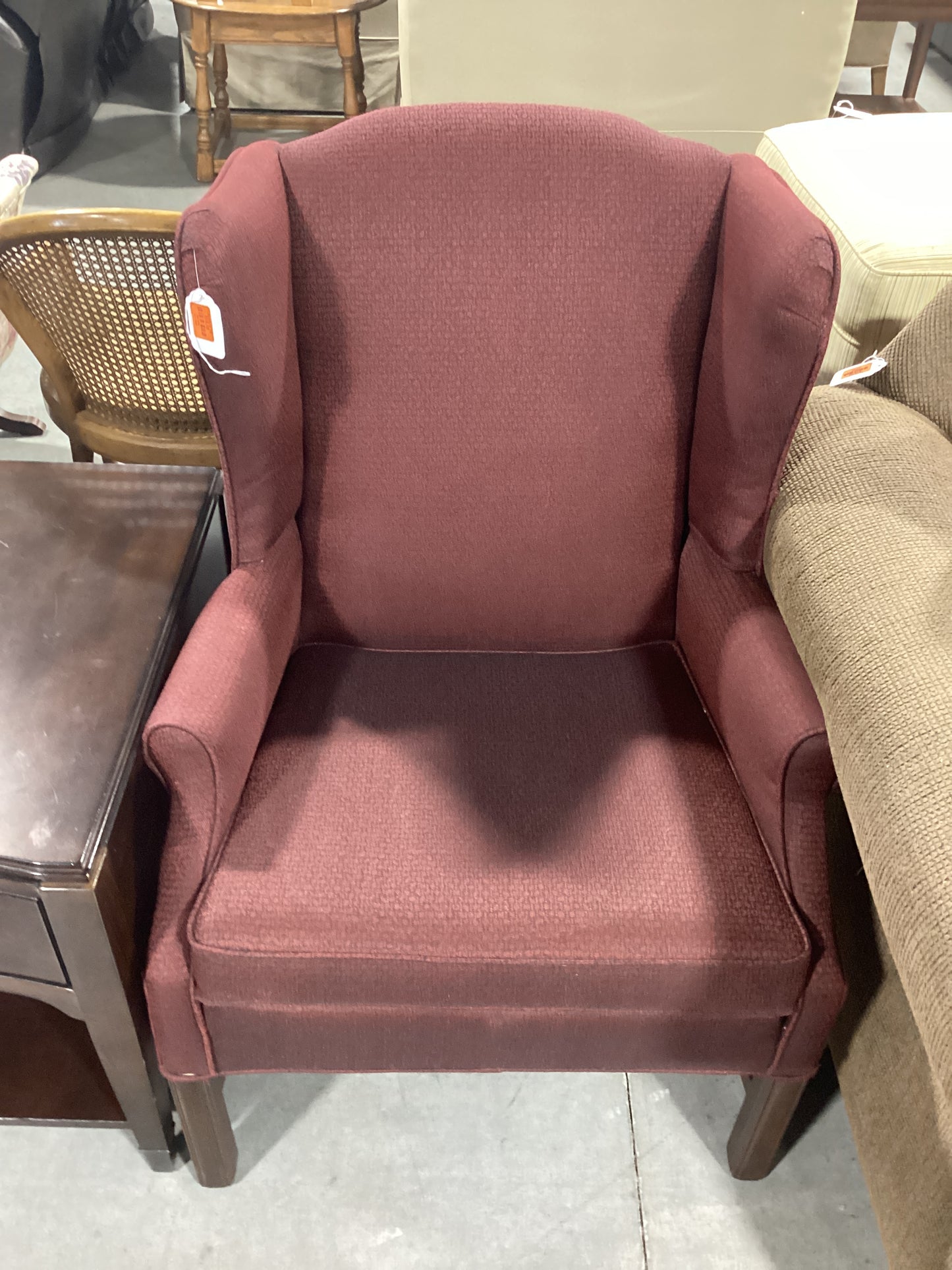 Mahogany High Back Living Room Chair