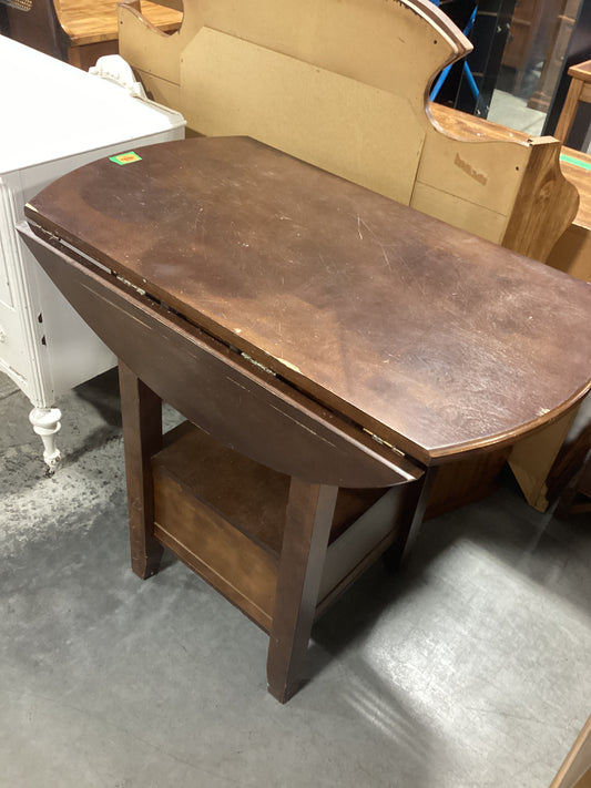 Dark Brown Drop Leaf Table