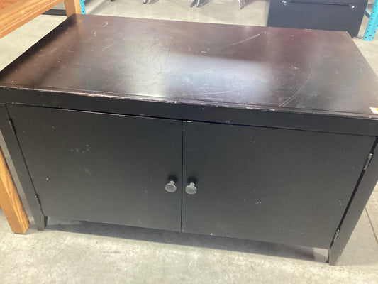 Black 2 Door Storage Cabinet