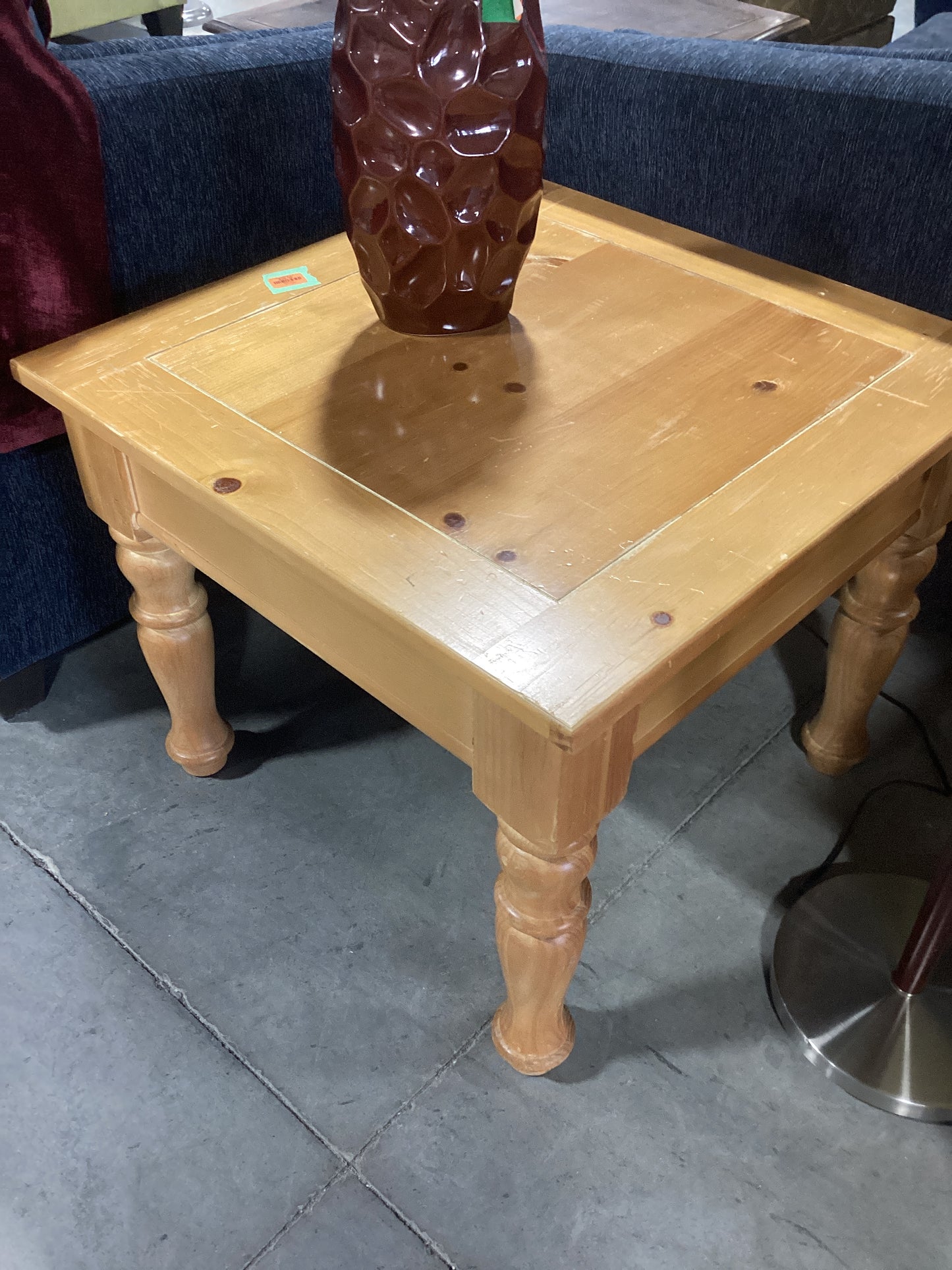 Square Wood Side Table