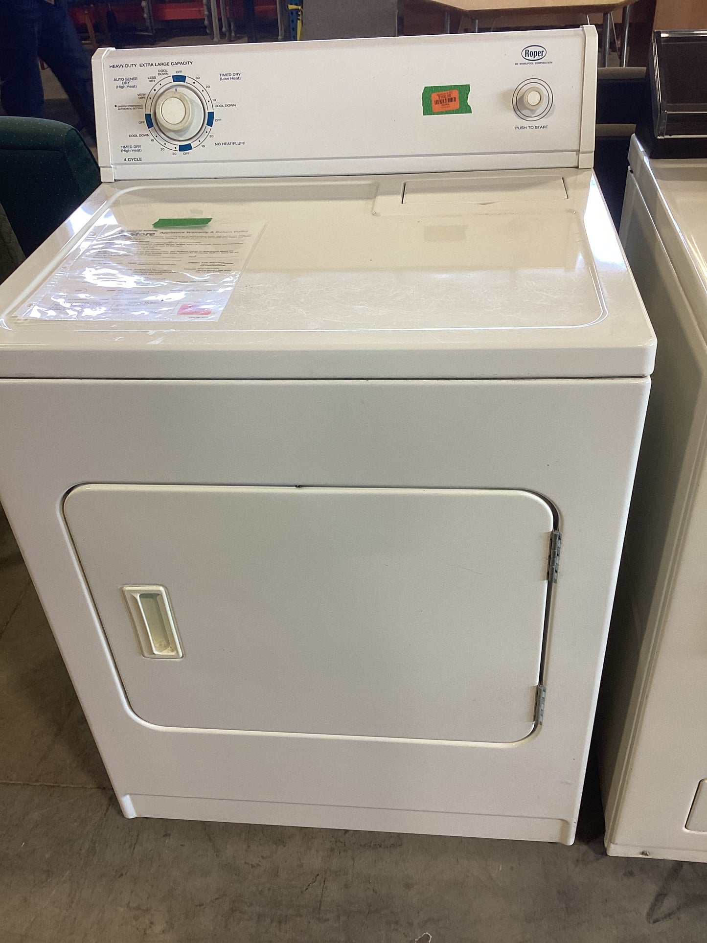 White Roper Dryer