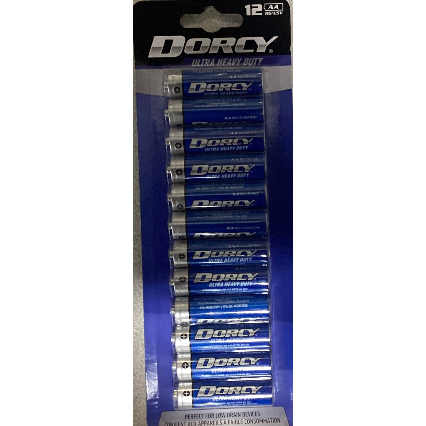 Dorey Ultra High Power AA Batteries 12 Pack: Reliable and long-lasting energy source for your devices.