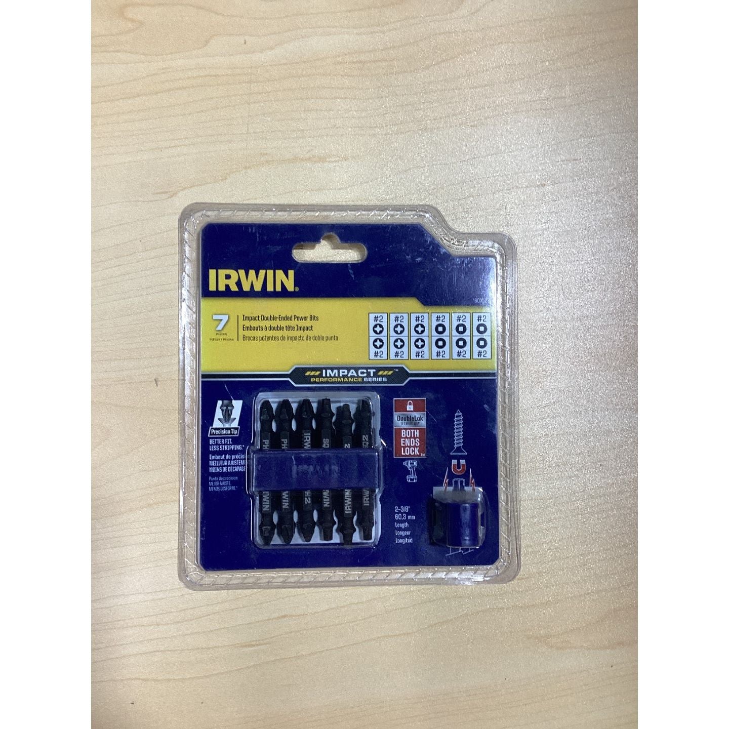 Irwin 7 piece Impact double-ended power bits set