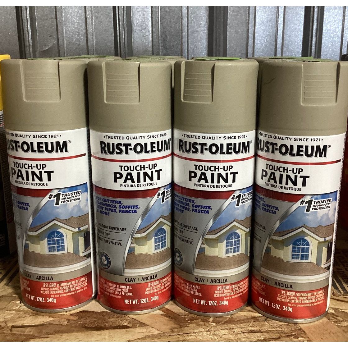Rust-oleum clay colored touch-up spray paint