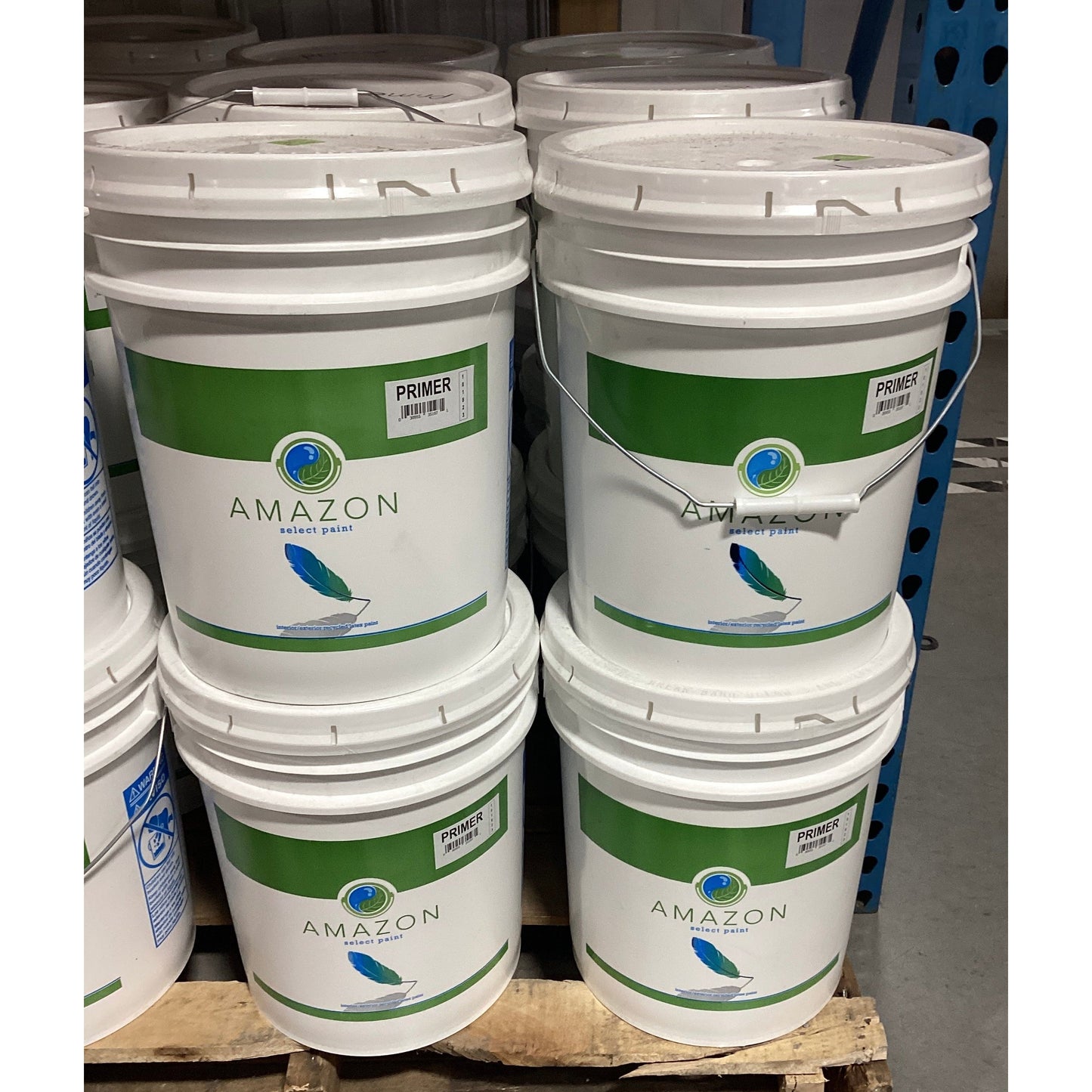 5 Gallon Primer Amazon Paint displayed in store.